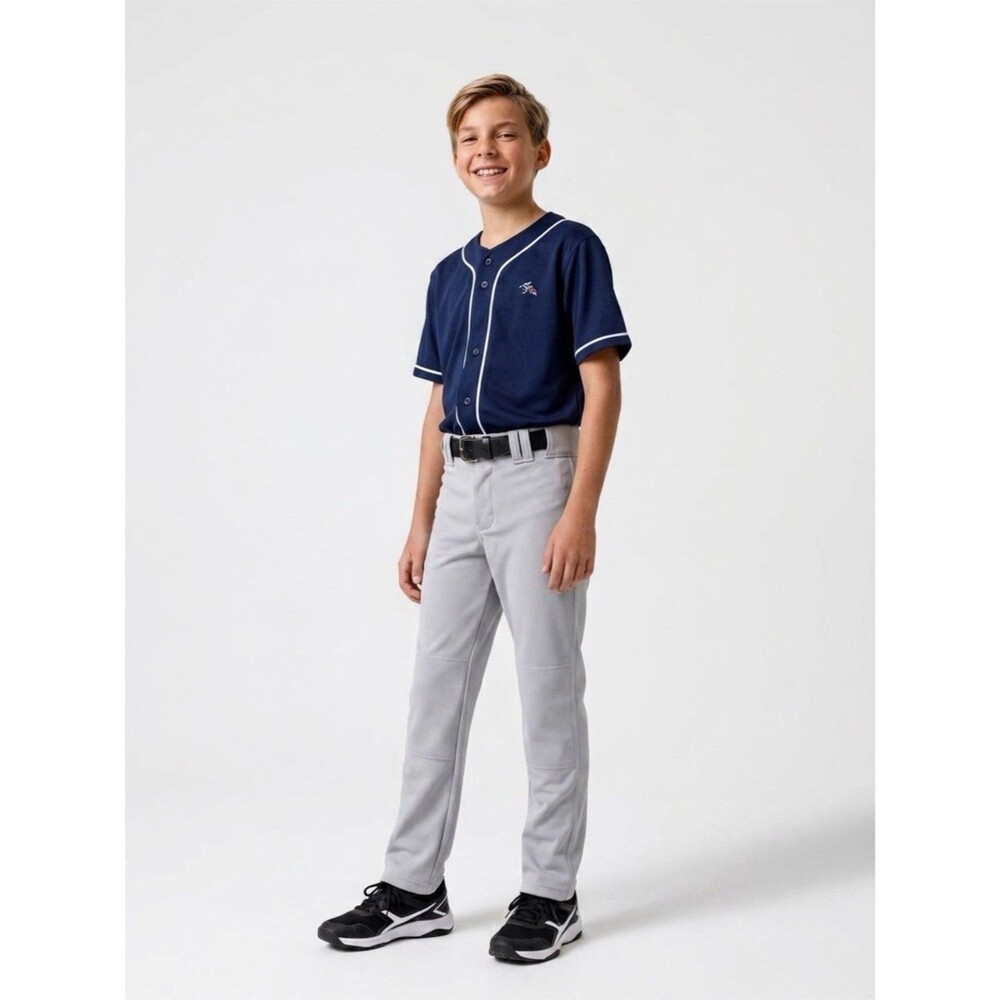Champro Youth Medium Baseball Pant Triple Crown 2.0 Tapered Bottom Gray